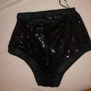 sparkly booty shorts